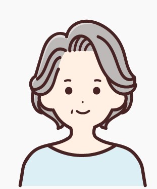 女性の顔のイラスト