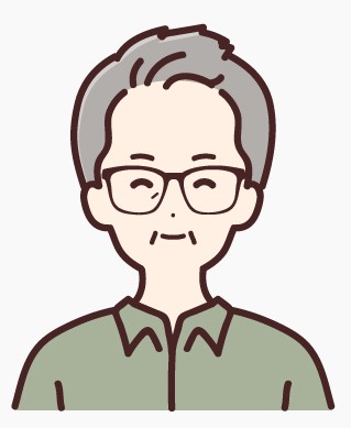 男性の顔のイラスト